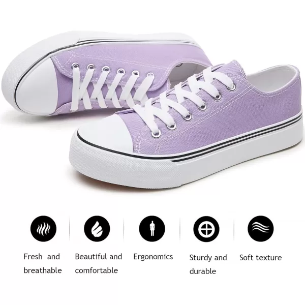 FRACORA Womens White Canvas Sneakers Low Top Canvas Shoes for Men Fashion Unisex Sneakers