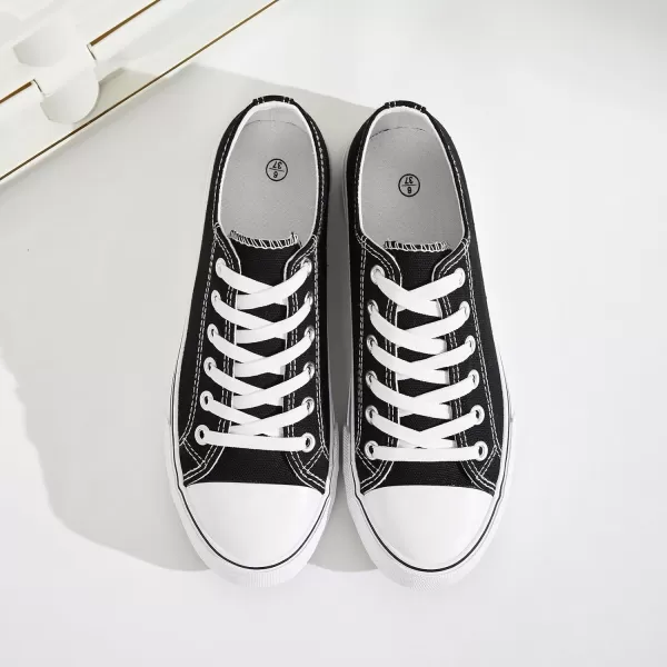 FRACORA Womens White Canvas Sneakers Low Top Canvas Shoes for Men Fashion Unisex Sneakers