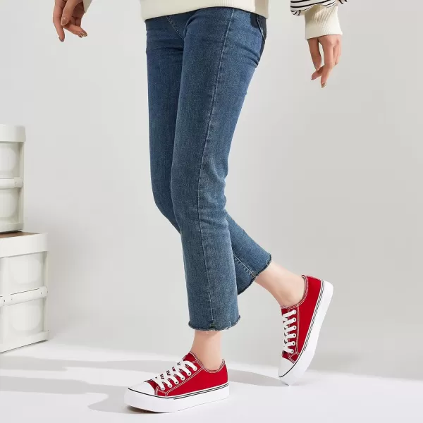 FRACORA Womens White Canvas Sneakers Low Top Canvas Shoes for Men Fashion Unisex Sneakers