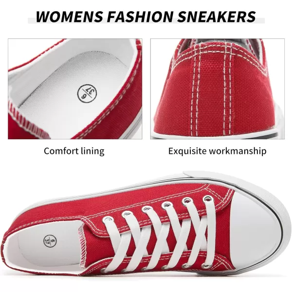 FRACORA Womens White Canvas Sneakers Low Top Canvas Shoes for Men Fashion Unisex Sneakers