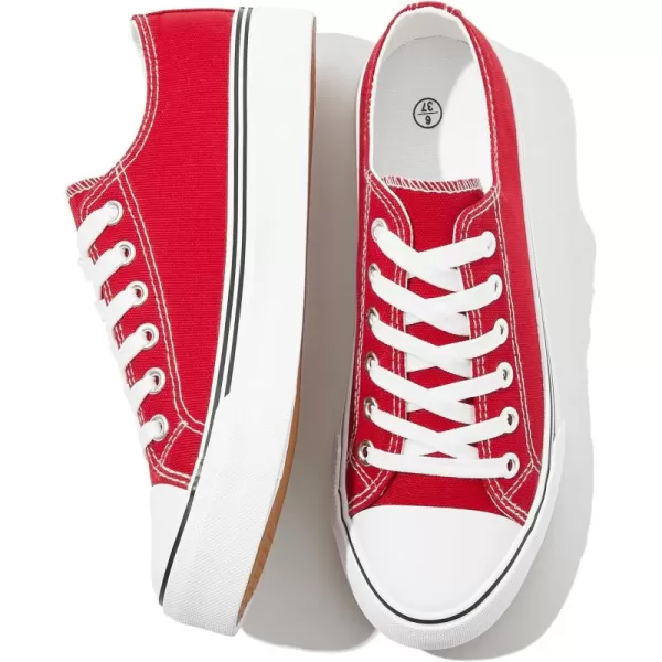 FRACORA Womens White Canvas Sneakers Low Top Canvas Shoes for Men Fashion Unisex Sneakers