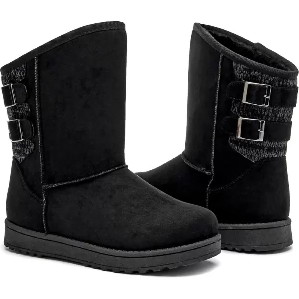 FRACORA Womens Winter Snow Boots Fur Lined Boots Winter Warm Mid Calf Boots for Women