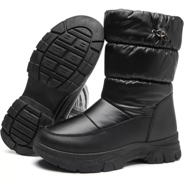 FRACORA Womens Winter Snow Boots Fur Lined Mid Calf Boots Warm Slip On Boots for Women