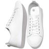 imageFRACORA Womens Fashion Casual Shoes Low Top Leather Sneakers Non Slip ShoesWhiteUS8