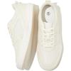 imageFRACORA Womens White Tennis Shoes Low Top PU Leather Sneakers Lace Up Walking ShoeOffwhite
