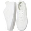 imageFRACORA Womens White Tennis Shoes Low Top PU Leather Sneakers Lace Up Walking ShoeWhite