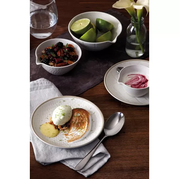 Gordon Ramsay Royal Doulton Exclusively Maze Grill White Hammer, Taupe, 16-Piece Set