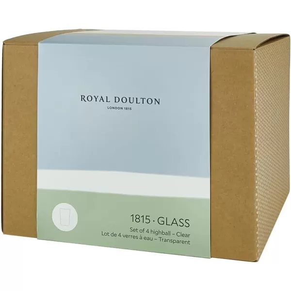 Royal Doulton 1815 Highball Glasses, Set of 4, 18.6 oz