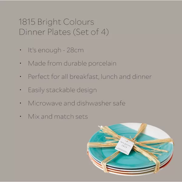 Royal Doulton 1815 Mixed Patterns Dinner Plate Set of 4