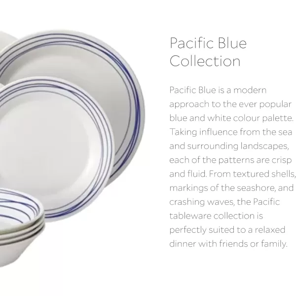 Royal Doulton 1815 Pacific Mixed Patterns 16 Pc Dinnerware Set