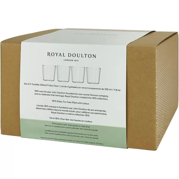 Royal Doulton 1815 Tumblers, Set of 4