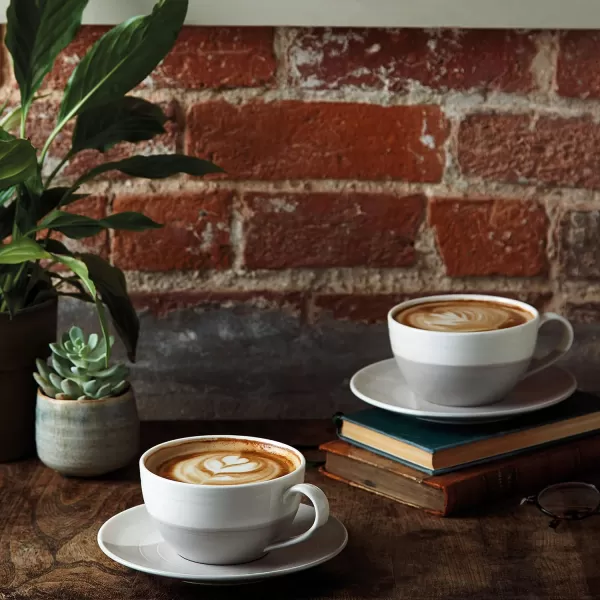 Royal Doulton Coffee Studio Cappuccino Cup &amp; Saucer , Porcelain, Mixed, 260 milliliters
