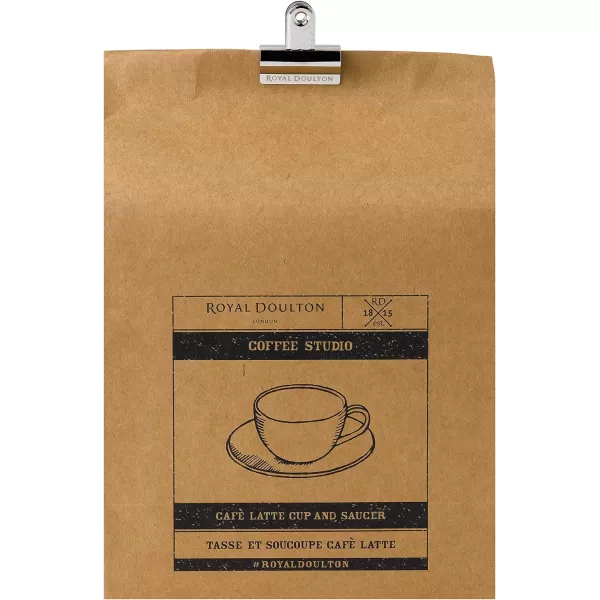 Royal Doulton Coffee Studio Cappuccino Cup &amp; Saucer Set, 1 Count , Gray