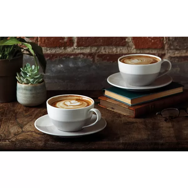 Royal Doulton Coffee Studio Cappuccino Cup &amp; Saucer Set, 1 Count , Gray