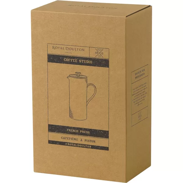 Royal Doulton Coffee Studio French Press, Grey, 50 oz