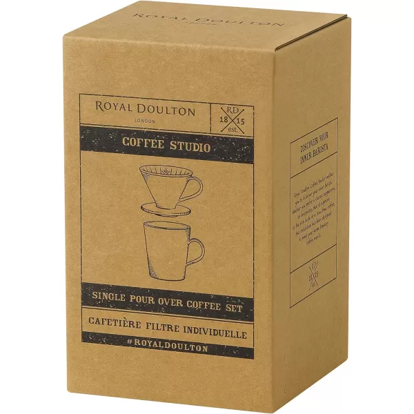 Royal Doulton Coffee Studio Single Pour Over Set, 19 oz, Grey