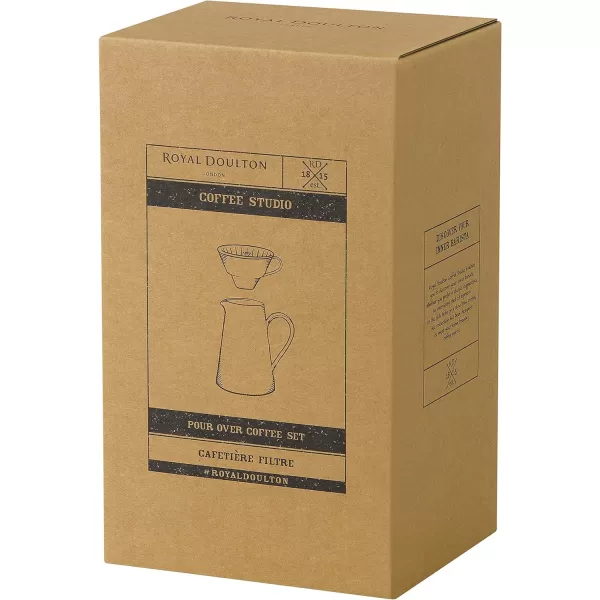 Royal Doulton Coffee Studio Single Pour Over Set, 19 oz, Grey