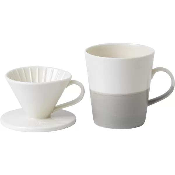 Royal Doulton Coffee Studio Single Pour Over Set, 19 oz, Grey