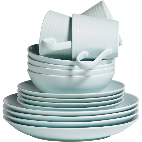Royal Doulton Exclusively for Gordon Ramsay Maze Blue Dinner Plate, 11", White