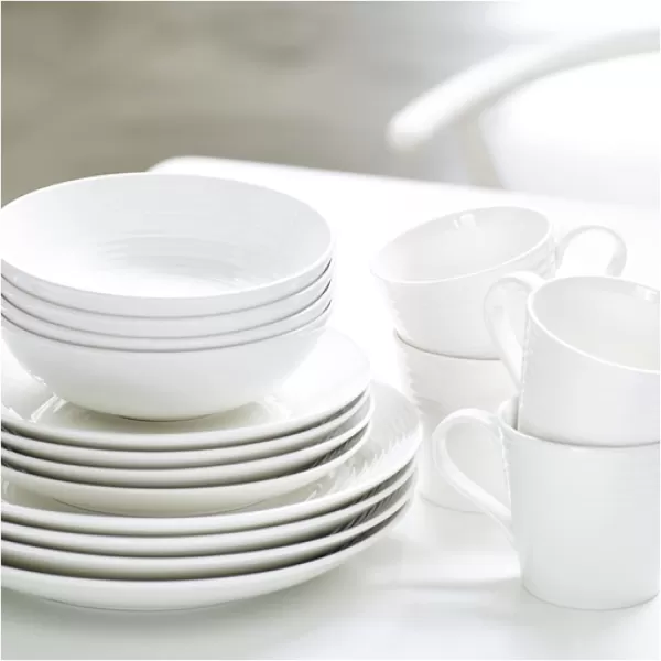 Royal Doulton Exclusively for Gordon Ramsay Maze Dark Grey 16-Piece Dinnerware Set