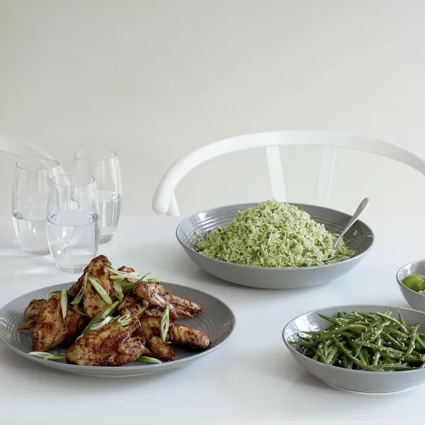 Royal Doulton Exclusively for Gordon Ramsay Maze Dark Grey Open Vegetable Bowl/Pasta Bowl