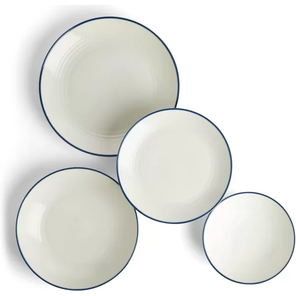 Royal Doulton Exclusively for Gordon Ramsay Maze Denim Line 16-Piece Dinnerware Set White