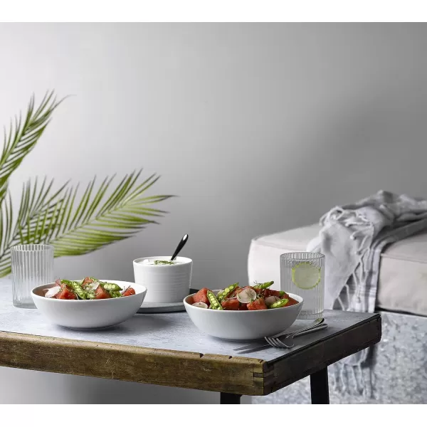 Royal Doulton Gordon Ramsay Maze Ramekin Set of 4 Light Grey, Porcelain, 10cm