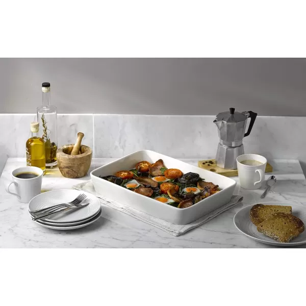 Royal Doulton Gordon Ramsay Maze Ramekin Set of 4 Light Grey, Porcelain, 10cm