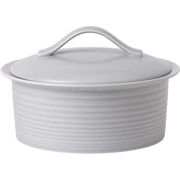 Royal Doulton Gordon Ramsay Maze Ramekin Set of 4 Light Grey, Porcelain, 10cm