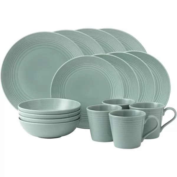 Royal Doulton Maze Oval Platter 32cm Light Grey