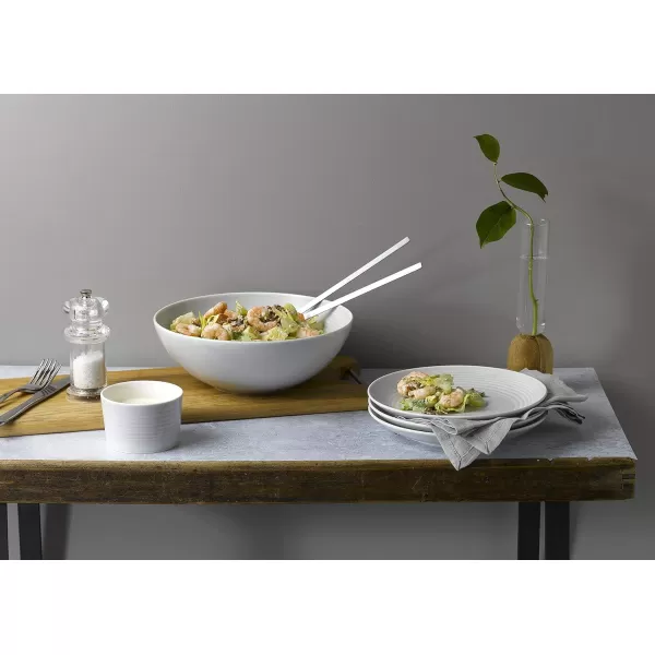 Royal Doulton Maze Oval Platter 32cm Light Grey