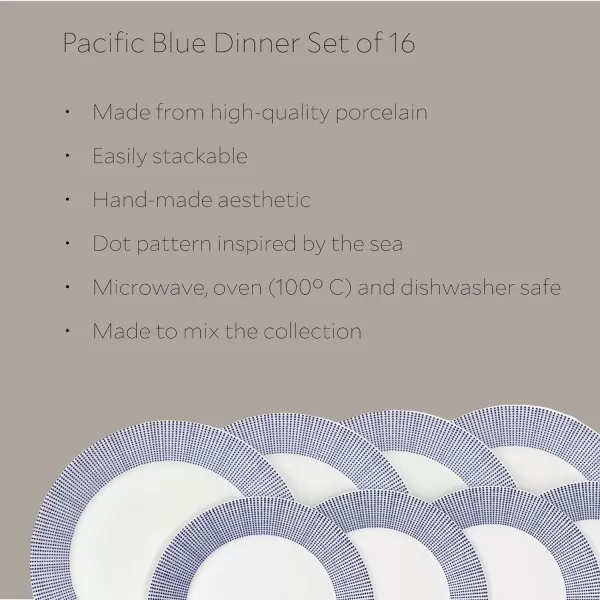 Royal Doulton Pacific Rectangular Serving Tray, Blue