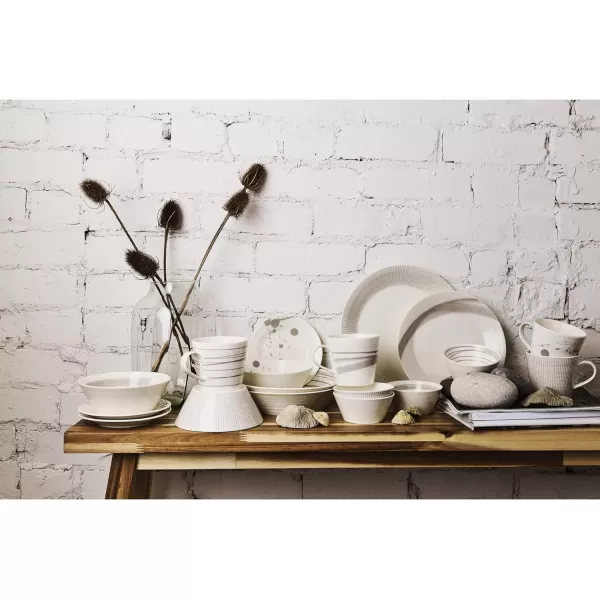 Royal Doulton Pacific Stone Dots 16-Piece Place Setting, Porcelain, Service for 4, Contemporary Casual