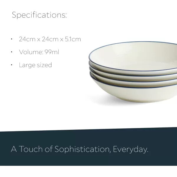 Royal Doulton exclusively for Gordon Ramsay Maze Denim Line Dinner Plates Set of 4