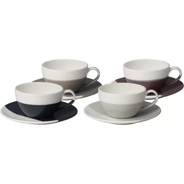 Royal Doulton Coffee Studio Cappuccino Cup &amp; Saucer , Porcelain, Mixed, 260 milliliters