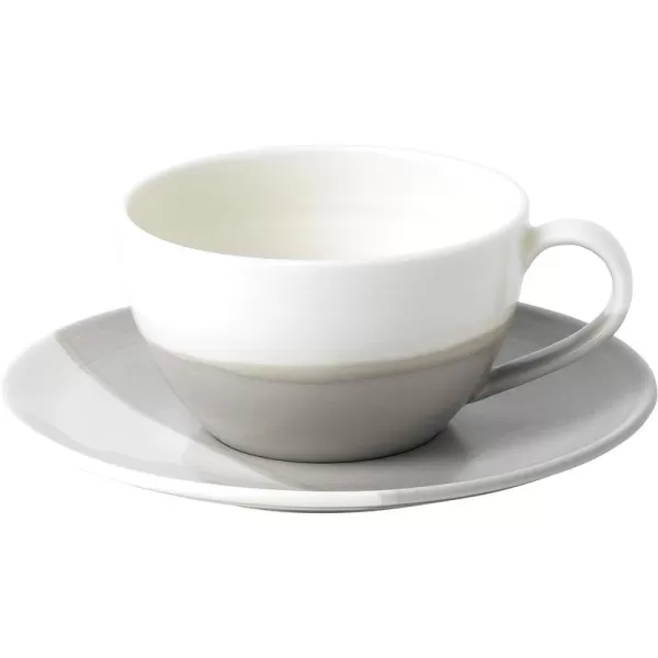 Royal Doulton Coffee Studio Cappuccino Cup &amp; Saucer Set, 1 Count , Gray
