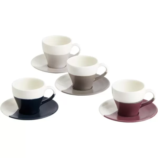 Royal Doulton Coffee Studio Cappuccino Cup &amp; Saucer Set, 1 Count , Gray