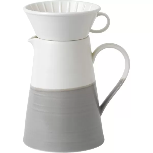 Royal Doulton Coffee Studio Single Pour Over Set, 19 oz, Grey