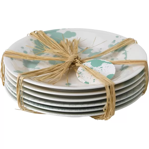 Royal Doulton Pacific Mixed Patterns Dinner Plates, 11.4", Blue/White, Set of 6