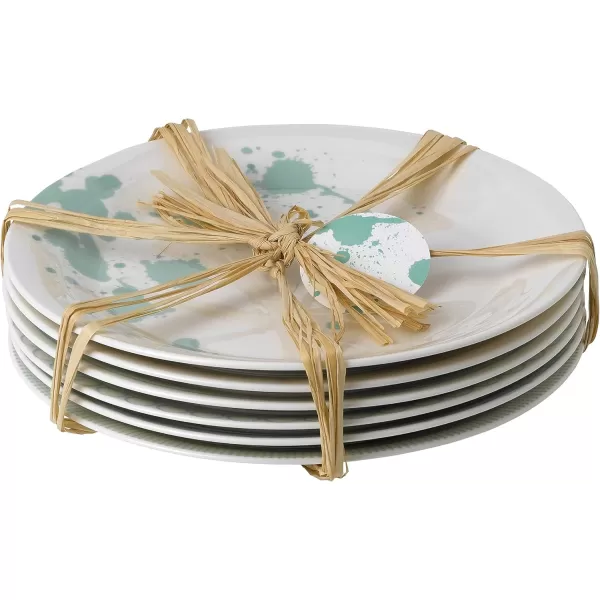 Royal Doulton Pacific Mixed Patterns Dinner Plates, 11.4", Blue/White, Set of 6