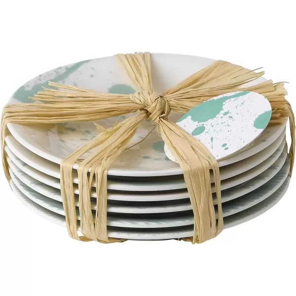 Royal Doulton Pacific Mixed Patterns Dinner Plates, 11.4", Blue/White, Set of 6