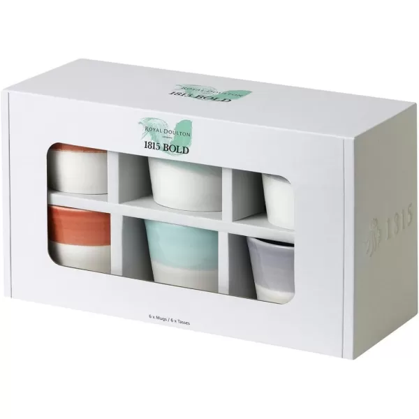 Royal Doulton 1815 Bold Mugs, Set of 6
