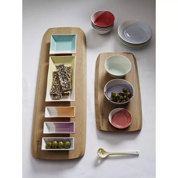 Royal Doulton 1815 Tapas Square Tray, 4.7", Multicolor, Set of 8