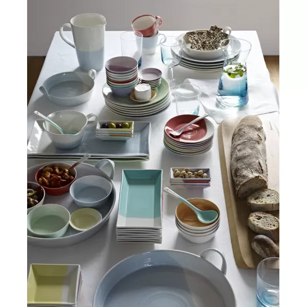 Royal Doulton 1815 Tapas Square Tray, 4.7", Multicolor, Set of 8