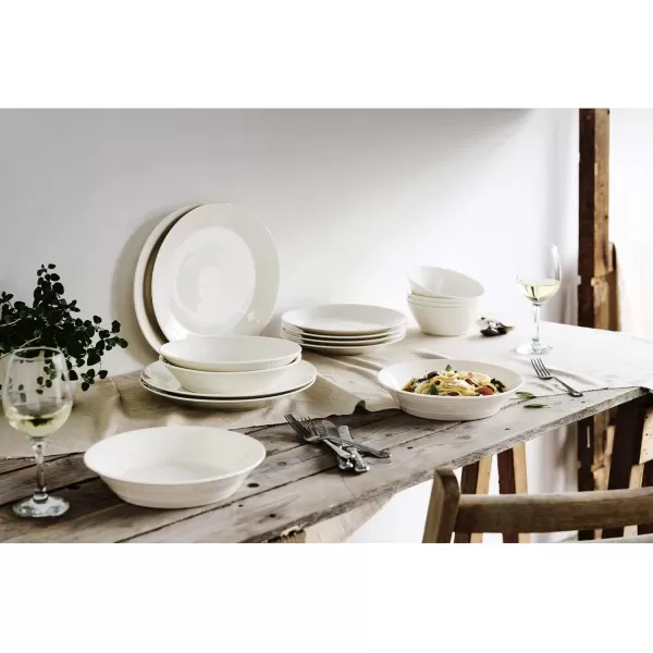 Royal Doulton 1815 Pure 12-Piece Dinnerware Sets, 12pc, White