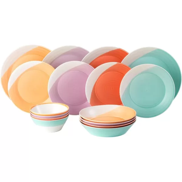 Royal Doulton 1815 Brights Dinnerware Set, Mixed, 16 Pc