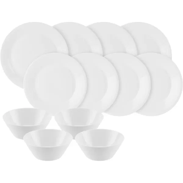 Royal Doulton 1815 Pure 12-Piece Dinnerware Sets, 12pc, White