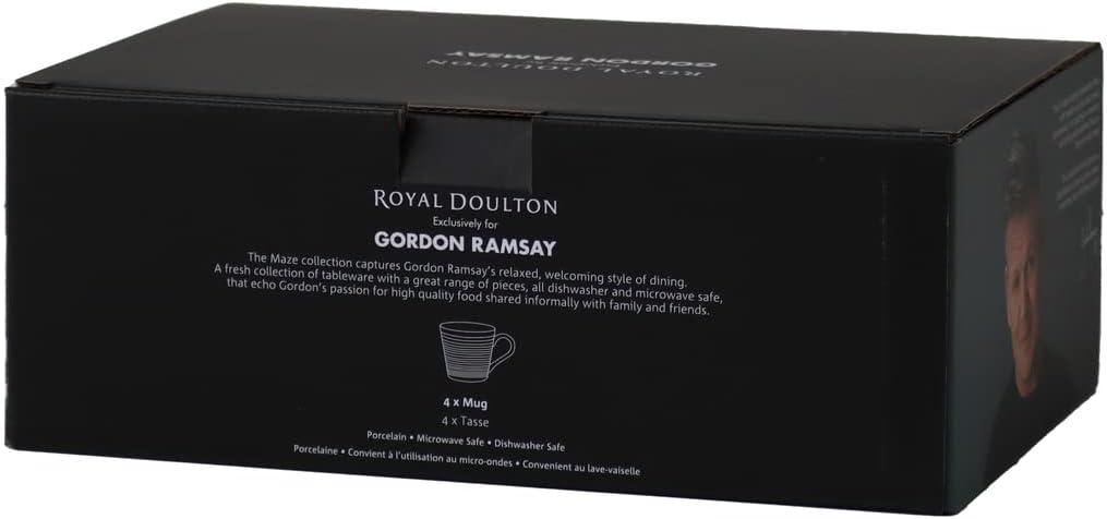 imageRoyal Doulton Exclusively for Gordon Ramsay Maze Blue Mug Set of 4 135 oz