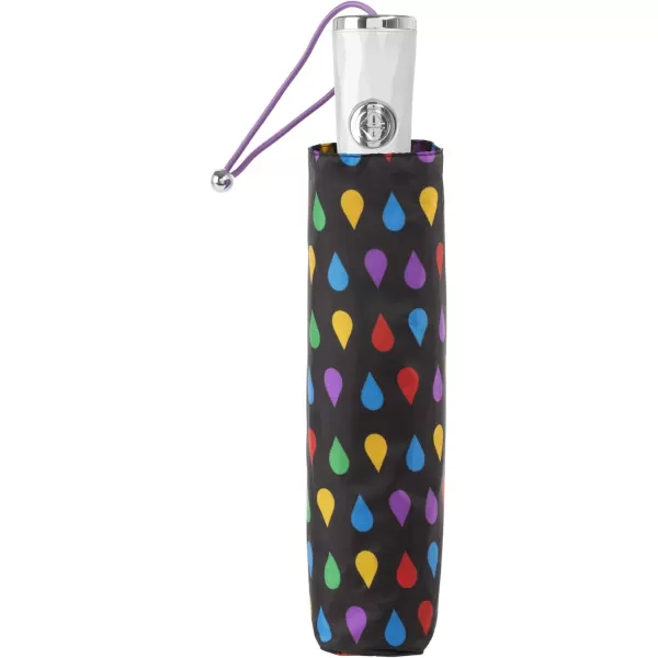 Automatic Eco Open Close Water-Resistant Travel Folding Umbrella with Sun Protection