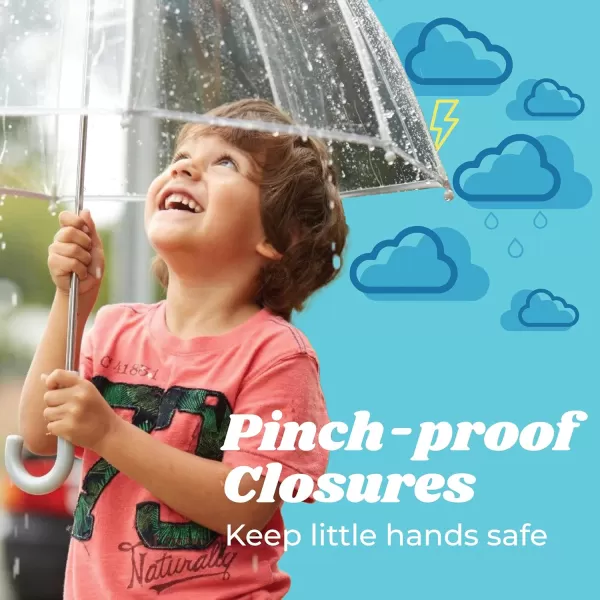 Totes Adults and Kids Clear Bubble Umbrella with Dome Canopy, Lightweight Design, Wind and Rain Protection Umbrella